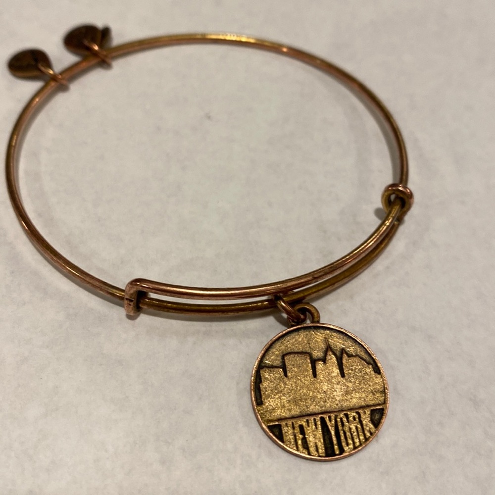 Alex and Ani gold New York bracelet
